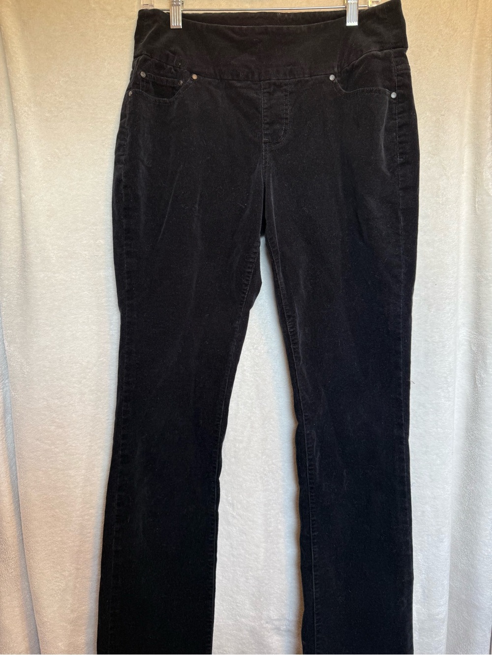Jag Jeans Black Corduroy Pants with Logo Patch